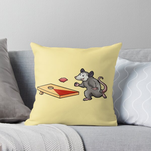 Item preview, Texas Critters Trash Tourney - Opossum Playing Red Cornhole Beanbag Toss Left designed and sold by Zphal.