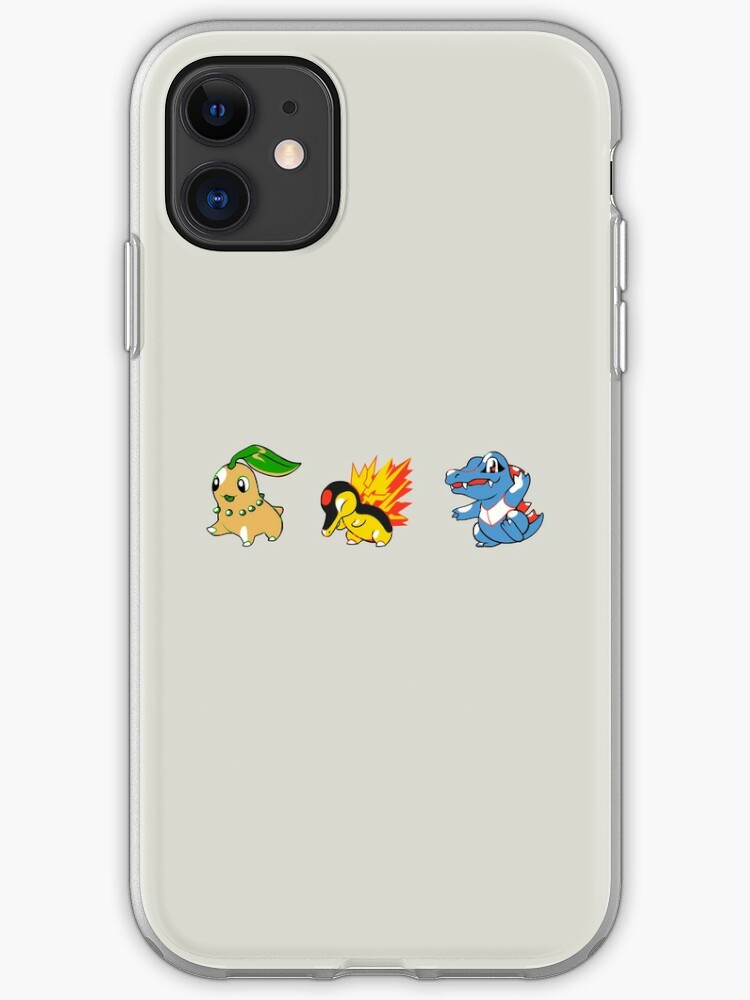 Pokemon Gold And Silver Starters Iphone Case Cover By Quitter Redbubble