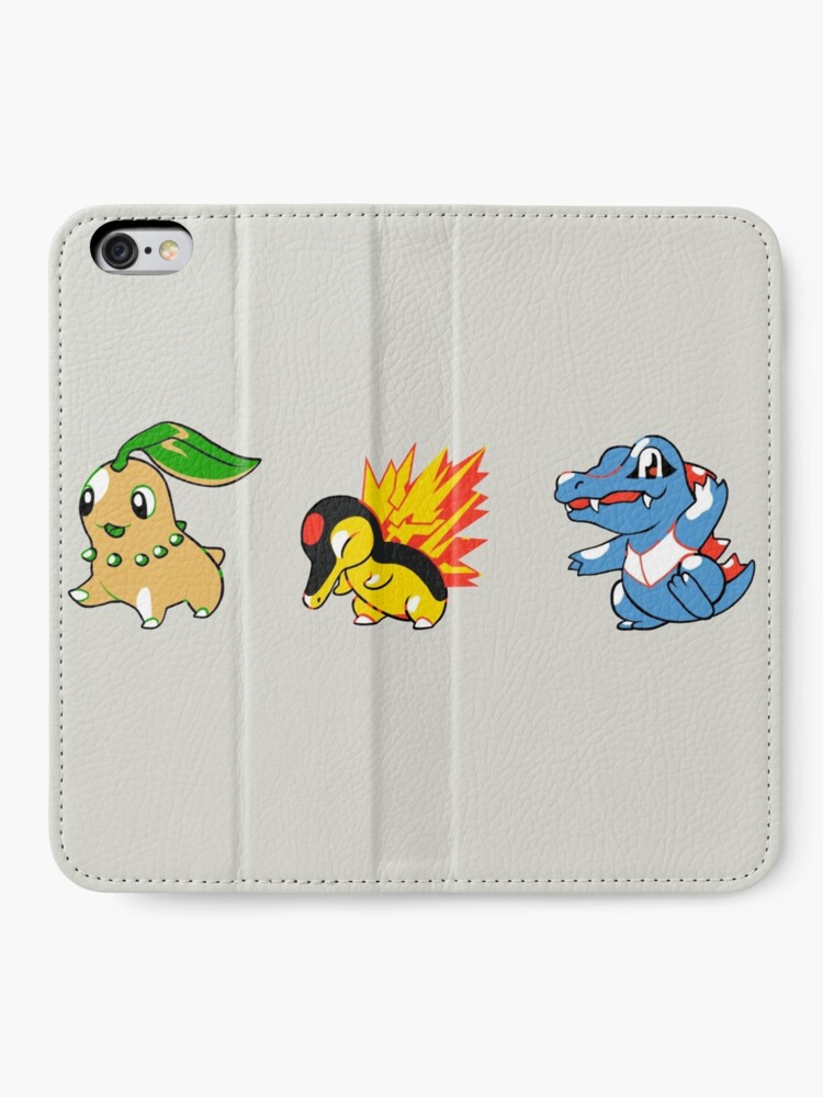 Pokemon Gold And Silver Starters Iphone Wallet By Quitter Redbubble