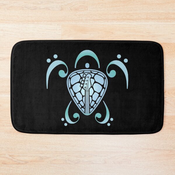 Item preview, BASS PLAYER - TURTLE PLECTRUM BASS CLEF teal designed and sold by KoolDsignsMUSIC.