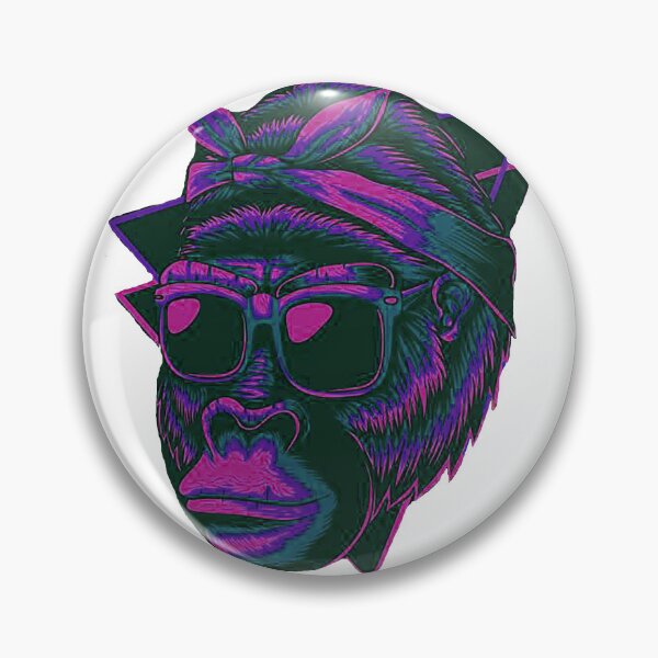 Item preview, Psychedelic Monkey, Hipster, Cool Monkey, Pink Purple Monkey,  designed and sold by Nostrathomas66.