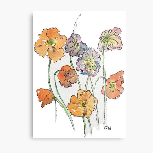 Cute Cut Flowers Metal Print