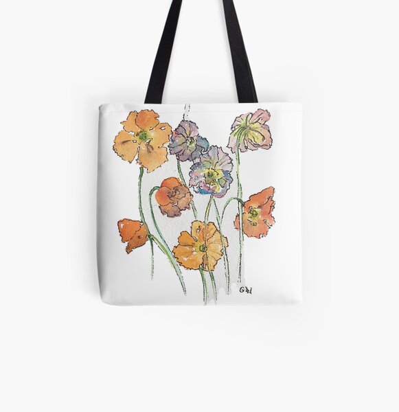 Cute Cut Flowers All Over Print Tote Bag