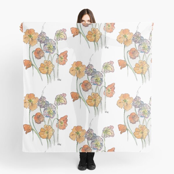 Cute Cut Flowers Scarf