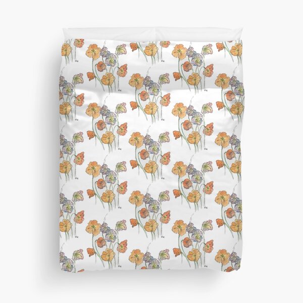 Cute Cut Flowers Duvet Cover