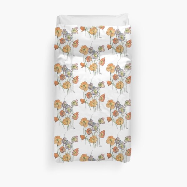 Cute Cut Flowers Duvet Cover