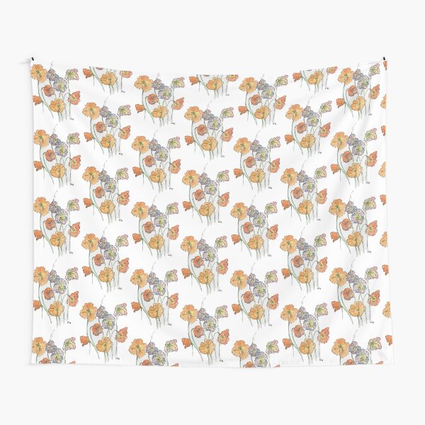 Cute Cut Flowers Tapestry