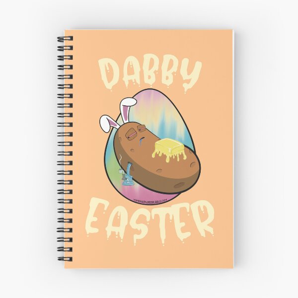 Item preview, Dabby Easter-Funny Stoner Cartoon-Baked Potato Doing Dabs from a Dab Rig-Tie Dye Easter Egg designed and sold by YomeHayin.