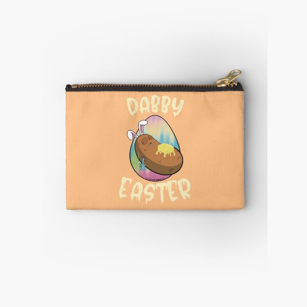 Item preview, Dabby Easter-Funny Stoner Cartoon-Baked Potato Doing Dabs from a Dab Rig-Tie Dye Easter Egg designed and sold by YomeHayin.