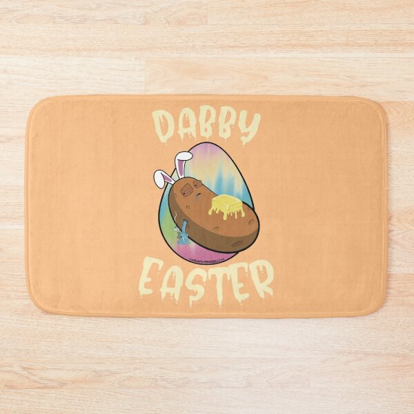 Item preview, Dabby Easter-Funny Stoner Cartoon-Baked Potato Doing Dabs from a Dab Rig-Tie Dye Easter Egg designed and sold by YomeHayin.
