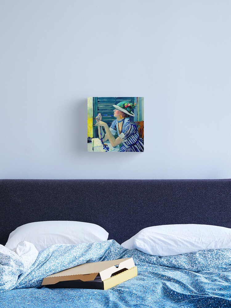 Thumbnail 2 of 3, Canvas Print, THE ANSWER : Vintage Jane Peterson Oil Painting Print designed and sold by posterbobs.