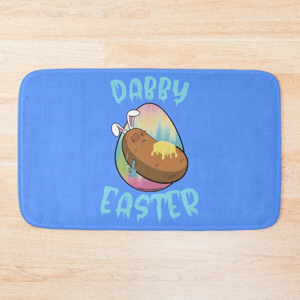 Item preview, Dabby Easter-Funny Stoner Cartoon-Baked Potato Doing Dabs from a Dab Rig-Tie Dye Easter Egg designed and sold by YomeHayin.
