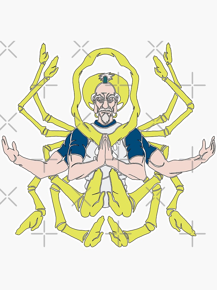 "Hunter Chairman Nen Buddha Anime Manga HxH" Sticker for Sale by