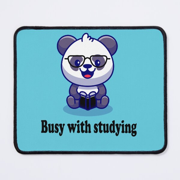 Item preview, Cute Panda reading ( Reading is my hobby ) designed and sold by Designer Forever ⭐⭐⭐⭐⭐.