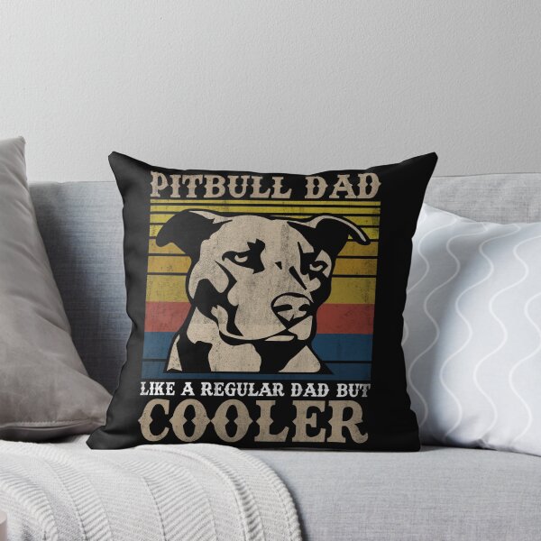 Item preview, Vintage Pitbull Dad Like A Regular Dad But Cooler Funny Gift designed and sold by RedArtsDesign.