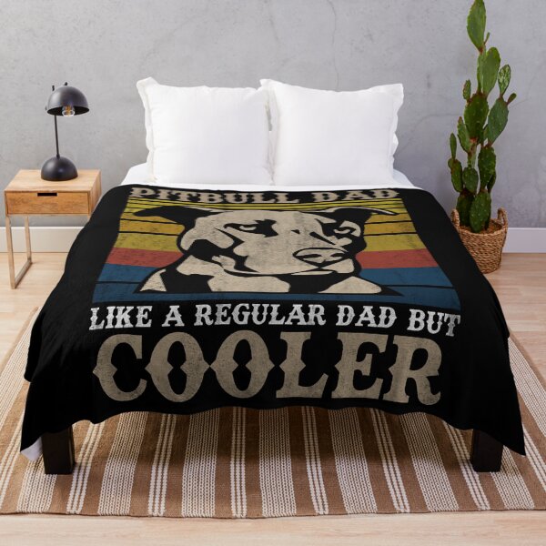 Item preview, Vintage Pitbull Dad Like A Regular Dad But Cooler Funny Gift designed and sold by RedArtsDesign.
