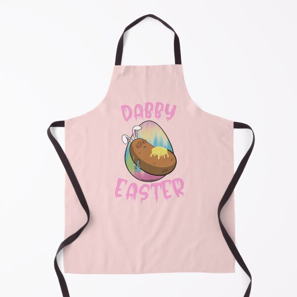 Item preview, Dabby Easter-Funny Stoner Cartoon-Baked Potato Doing Dabs from a Dab Rig-Tie Dye Easter Egg designed and sold by YomeHayin.