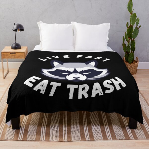 Item preview, Live Fast Eat Trash Funny Raccoon Senderismo designed and sold by AMERZAGUE DESIGN.