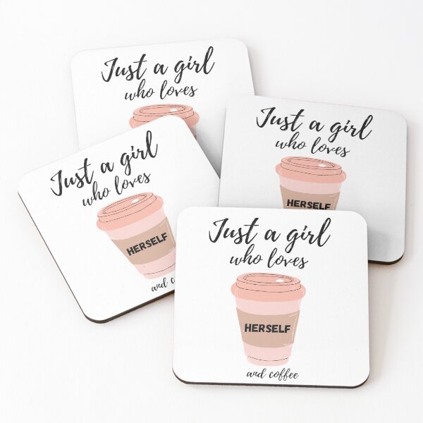 Item preview, Just a girl who loves HERSELF and Coffee ! ❤️ designed and sold by LaylaTheCurly.