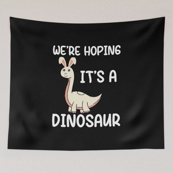 Item preview, we're hoping it's a dinosaur, pregnancy announcement, father's dad, matching Mommy Daddy EST, couples pregnancy announcement  funny sarcastic Rude Offensive saying, designed and sold by joygift369.