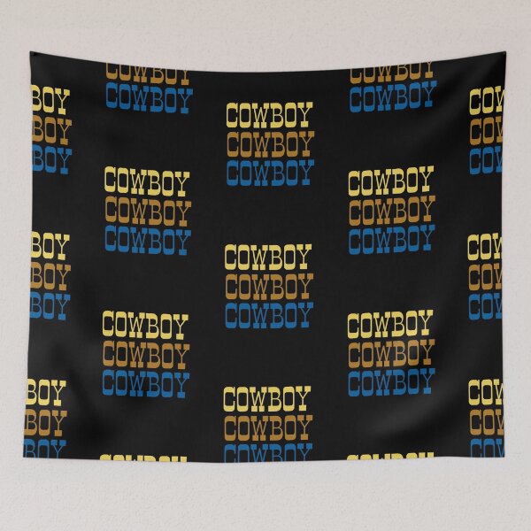 Item preview, Cowboy Repeat Text designed and sold by DiscGolfTees.