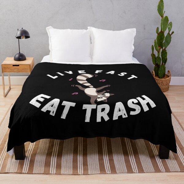 Item preview, Live Fast Eat Trash Funny Raccoon Senderismo designed and sold by AMERZAGUE DESIGN.