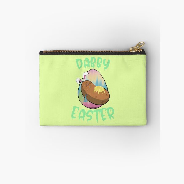 Item preview, Dabby Easter-Funny Stoner Cartoon-Baked Potato Doing Dabs from a Dab Rig-Tie Dye Easter Egg designed and sold by YomeHayin.