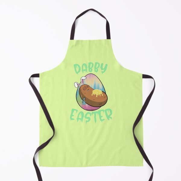 Item preview, Dabby Easter-Funny Stoner Cartoon-Baked Potato Doing Dabs from a Dab Rig-Tie Dye Easter Egg designed and sold by YomeHayin.