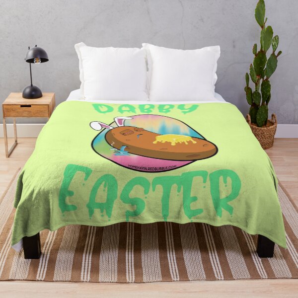 Item preview, Dabby Easter-Funny Stoner Cartoon-Baked Potato Doing Dabs from a Dab Rig-Tie Dye Easter Egg designed and sold by YomeHayin.