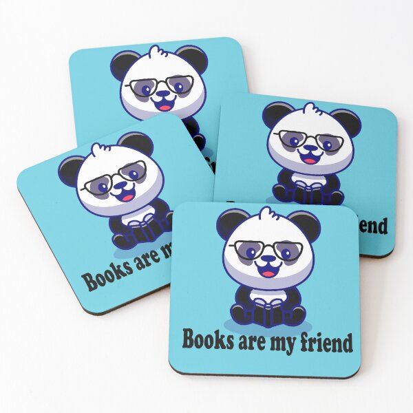 Item preview, Cute Panda reading (Books are my friend ) designed and sold by Designer Forever ⭐⭐⭐⭐⭐.