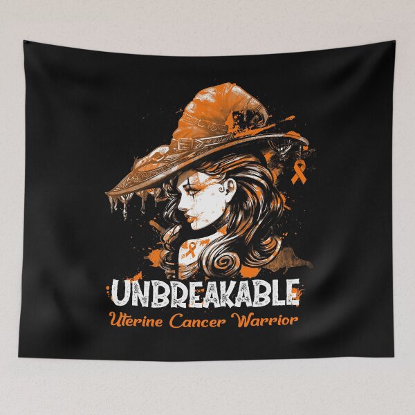 Item preview, Halloween Uterine Cancer Warrior Unbreakable designed and sold by tenjun16.