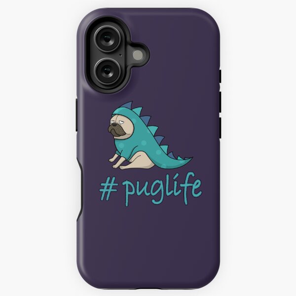 Vista previa del artículo con la obra «Vida Pug», diseñado y vendido por DeesDeesigns.