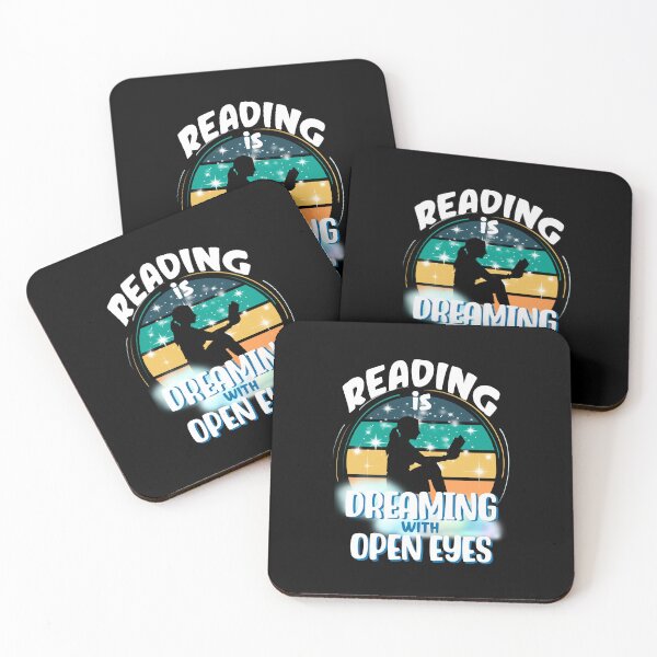 Item preview, Reading is Dreaming with Open Eyes, Book Lover Quote designed and sold by orangeblue21.