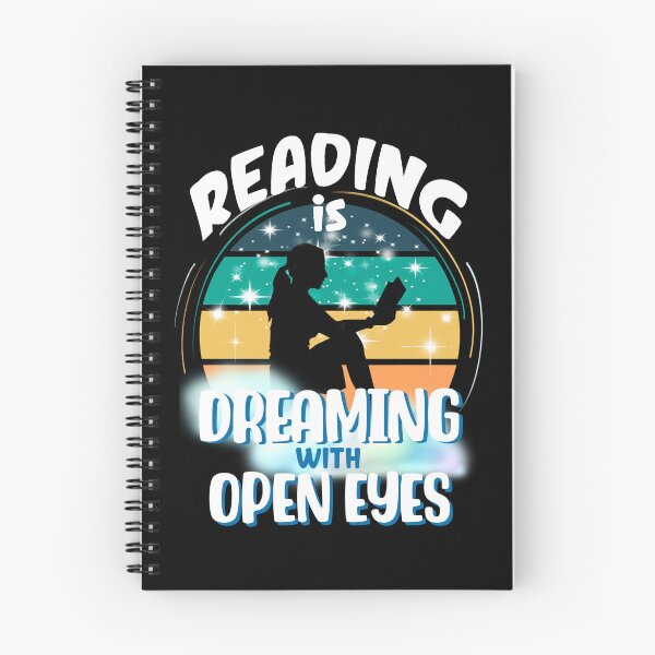 Item preview, Reading is Dreaming with Open Eyes, Book Lover Quote designed and sold by orangeblue21.
