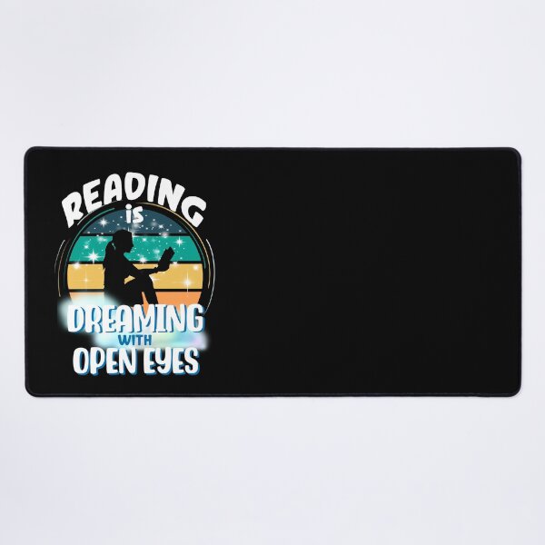Item preview, Reading is Dreaming with Open Eyes, Book Lover Quote designed and sold by orangeblue21.