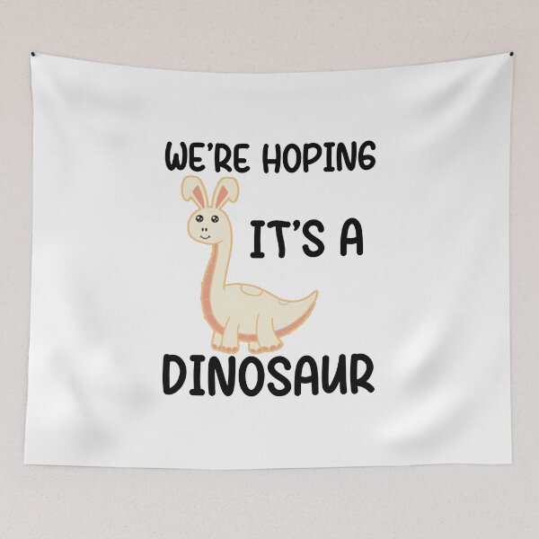 Item preview, we're hoping it's a dinosaur, pregnancy announcement, father's dad, matching Mommy Daddy EST, couples pregnancy announcement  funny sarcastic Rude Offensive saying, designed and sold by joygift369.