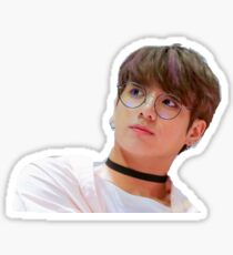 Jungkook with glasses Sticker