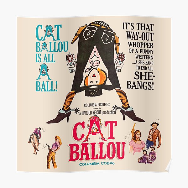 "Cat Ballou Movie Poster" Poster for Sale by MovieFunTime Redbubble