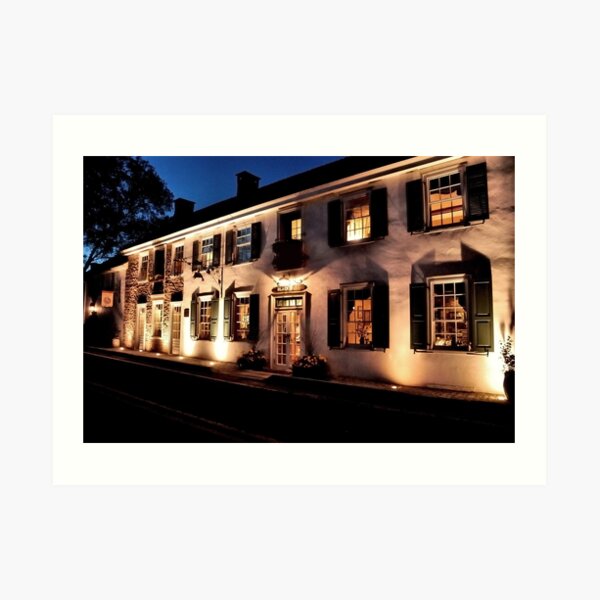 An Evening at the Black Bass Hotel Art Print
