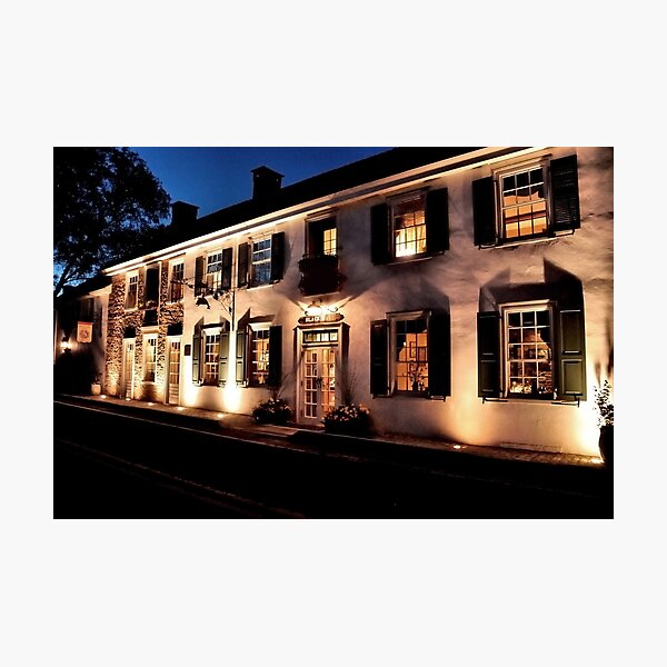An Evening at the Black Bass Hotel Photographic Print
