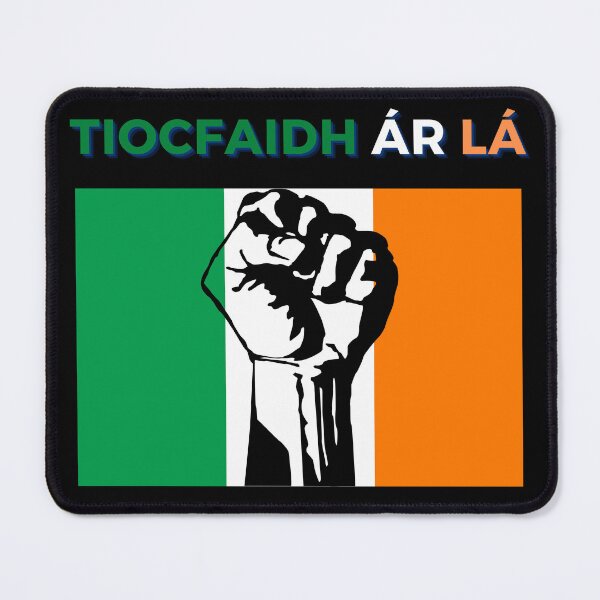 Item preview, Tiocfaidh ár lá - irish flag green white orange raised fist our day will come designed and sold by Lu &  Partners.