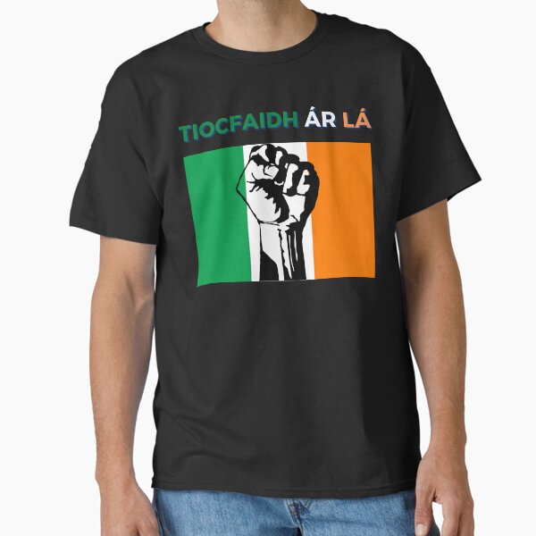Item preview, Tiocfaidh ár lá - bandera irlandesa verde blanco naranja puño levantado nuestro día llegará designed and sold by Lu &  Partners.