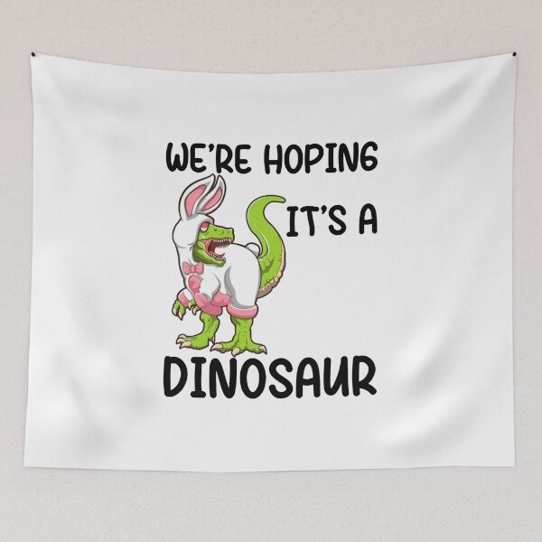 Item preview, we're hoping it's a dinosaur, pregnancy announcement, father's day, matching Mommy Daddy EST, couples pregnancy announcement  funny sarcastic Rude Offensive saying, designed and sold by joygift369.