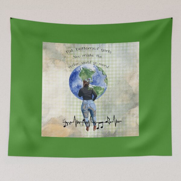 Item preview, Fat bottomed girls You make the rockin' world go round designed and sold by EcMermaid1972.