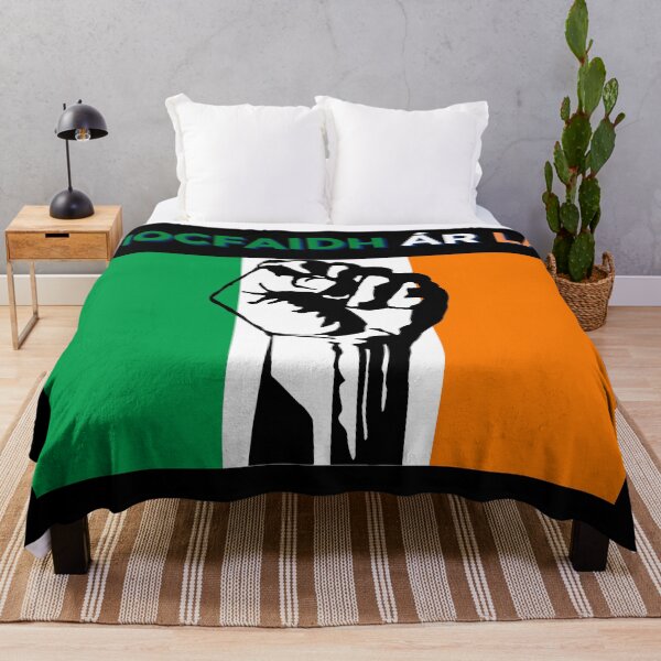 Item preview, Tiocfaidh ár lá - irish flag green white orange raised fist our day will come designed and sold by Lu & Partners.