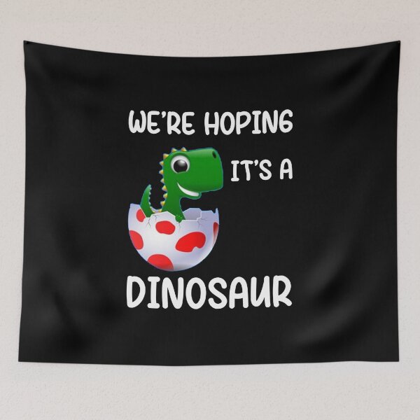 Item preview, we're hoping it's a dinosaur, pregnancy announcement, father's day, matching Mommy Daddy EST, couples pregnancy announcement  funny sarcastic Rude Offensive , designed and sold by joygift369.