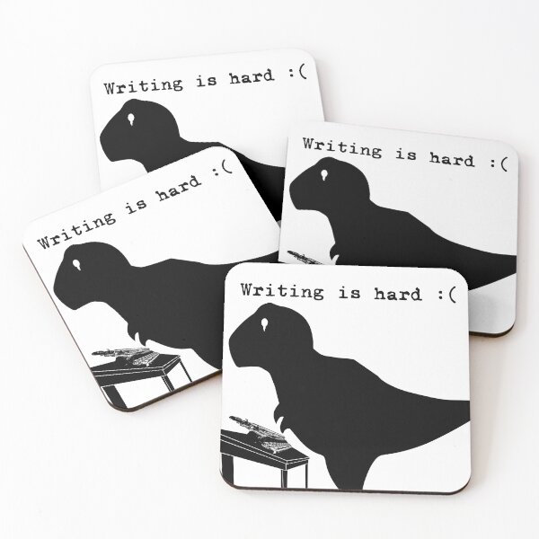Item preview, Writing is hard! designed and sold by SassuFraz.