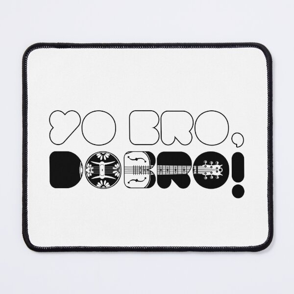 Item preview, DOBRO GUITAR - YO BRO DOBRO - FUNNY PUN - GUITARIST black designed and sold by KoolDsignsMUSIC.