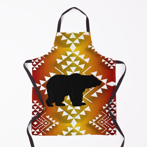 Item preview, Fire Gradient Geometric Native Bear Print designed and sold by JMWCD.