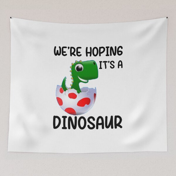 Item preview, we're hoping it's a dinosaur, pregnancy announcement, father's day, matching Mommy Daddy EST, couples pregnancy announcement  funny sarcastic Rude Offensive , designed and sold by joygift369.